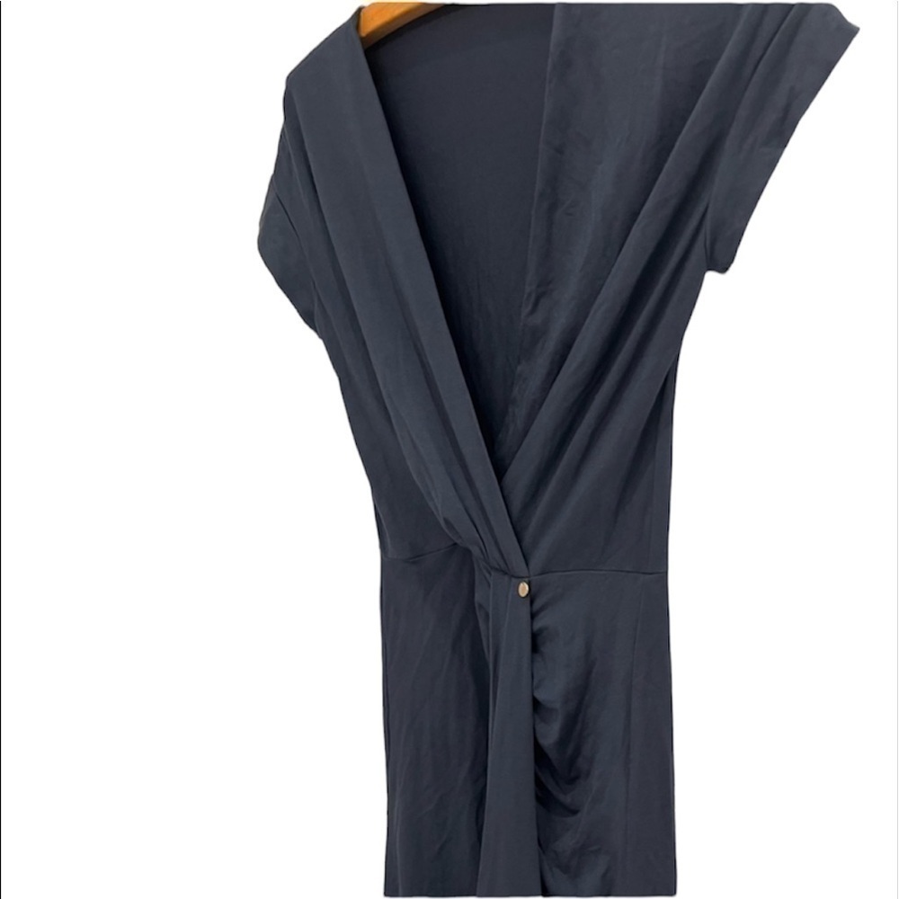 ALESSANDRO DELL'ACQUA bleu dress size 8 bleu short sleeve dress